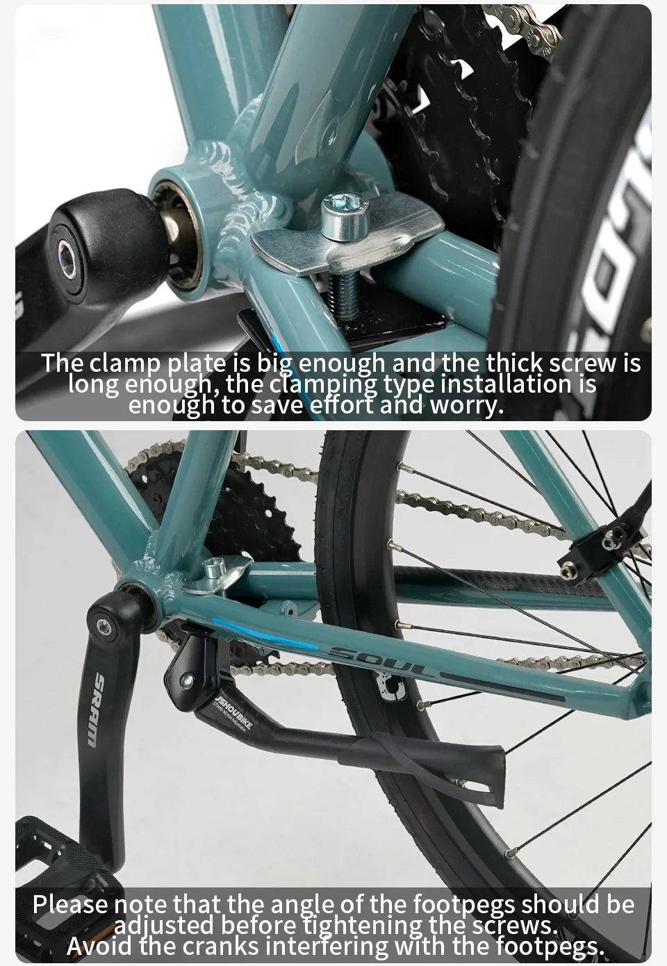 Bicycle Kickstand & E-Bike Side Stand