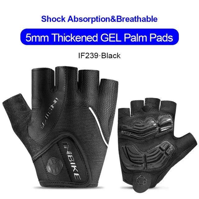 INBIKE Shock‑Absorbing Gel Pad Cycling Gloves