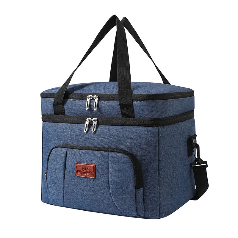 Insulated Lunch Box for Travel, Work, Picnic