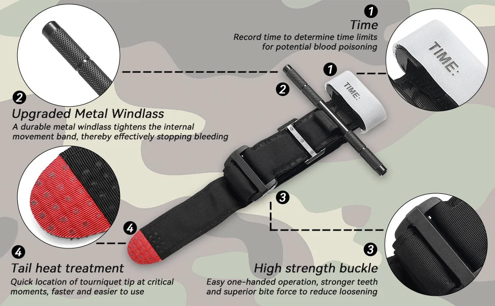 Tactical Emergency Tourniquet Strap