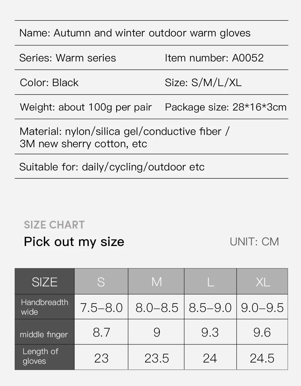 Waterproof Winter Cycling Gloves