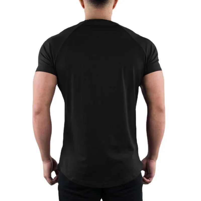 Men's Slim Fit Cotton Gym T-Shirt