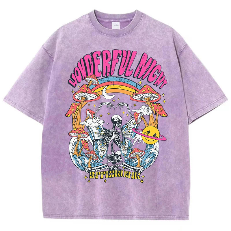 Women's Skeleton Butterfly Oversized T-Shirt