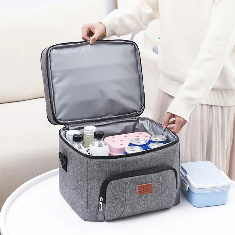 Insulated Lunch Box for Travel, Work, Picnic