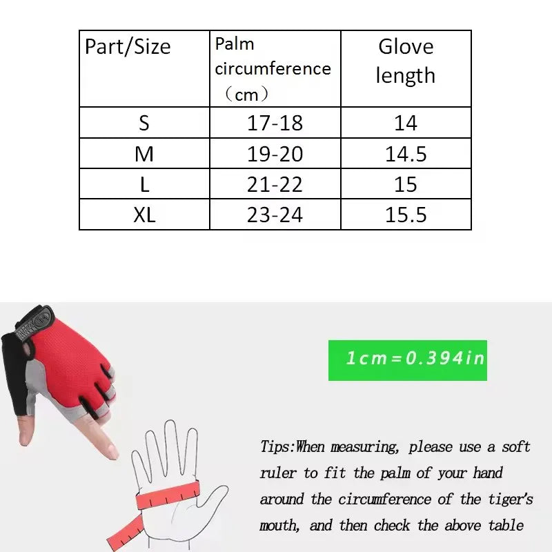 Breathable Half Finger Cycling & Fitness Gloves
