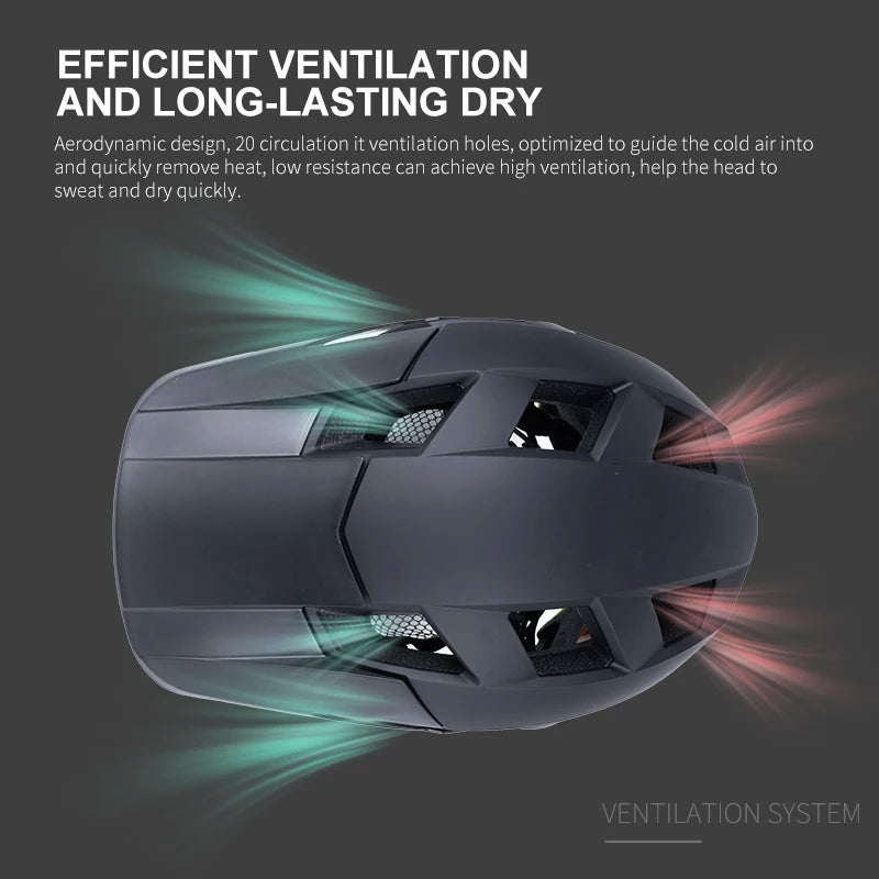 Adult Lightweight Cycling Helmet with Detachable Brim