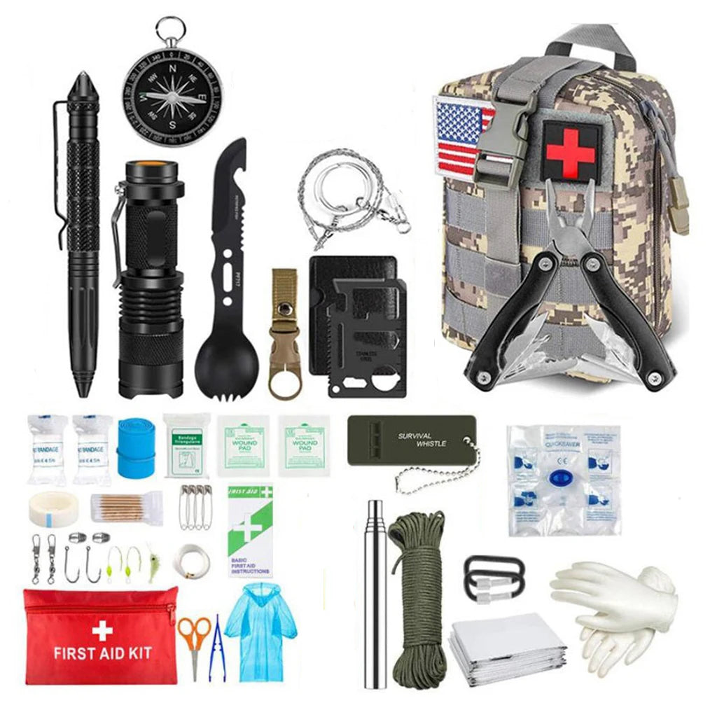 Survival First Aid Kit Molle Emergency Bag