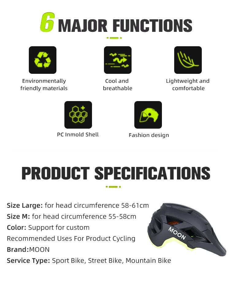 Adult Lightweight Cycling Helmet with Detachable Brim