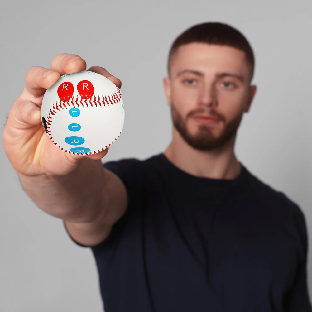 9" Training Baseball with Finger Placement Markers