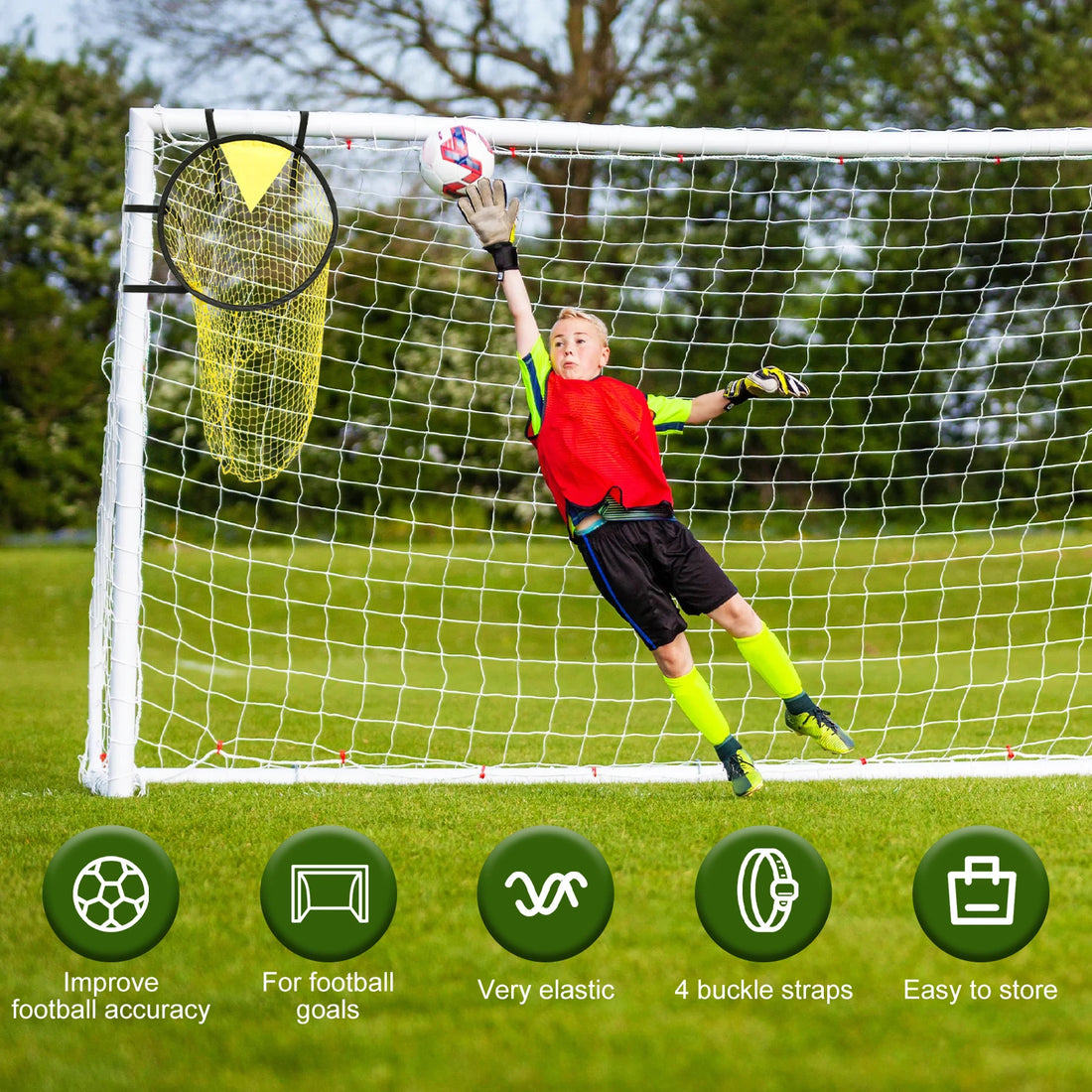 1/2pcs Foldable Football Target Training Net