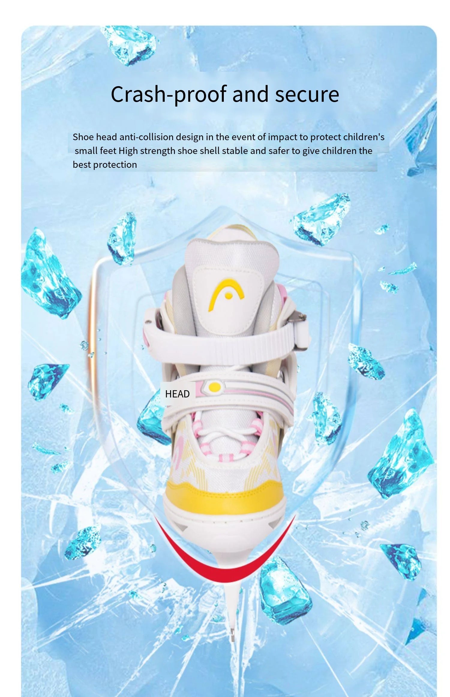 HEAD Adjustable Kids Ice Skates