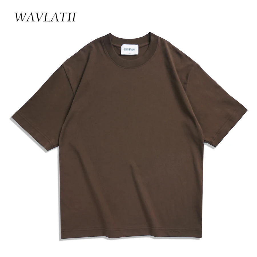 WAVLATII Oversized Summer T-Shirt Unisex