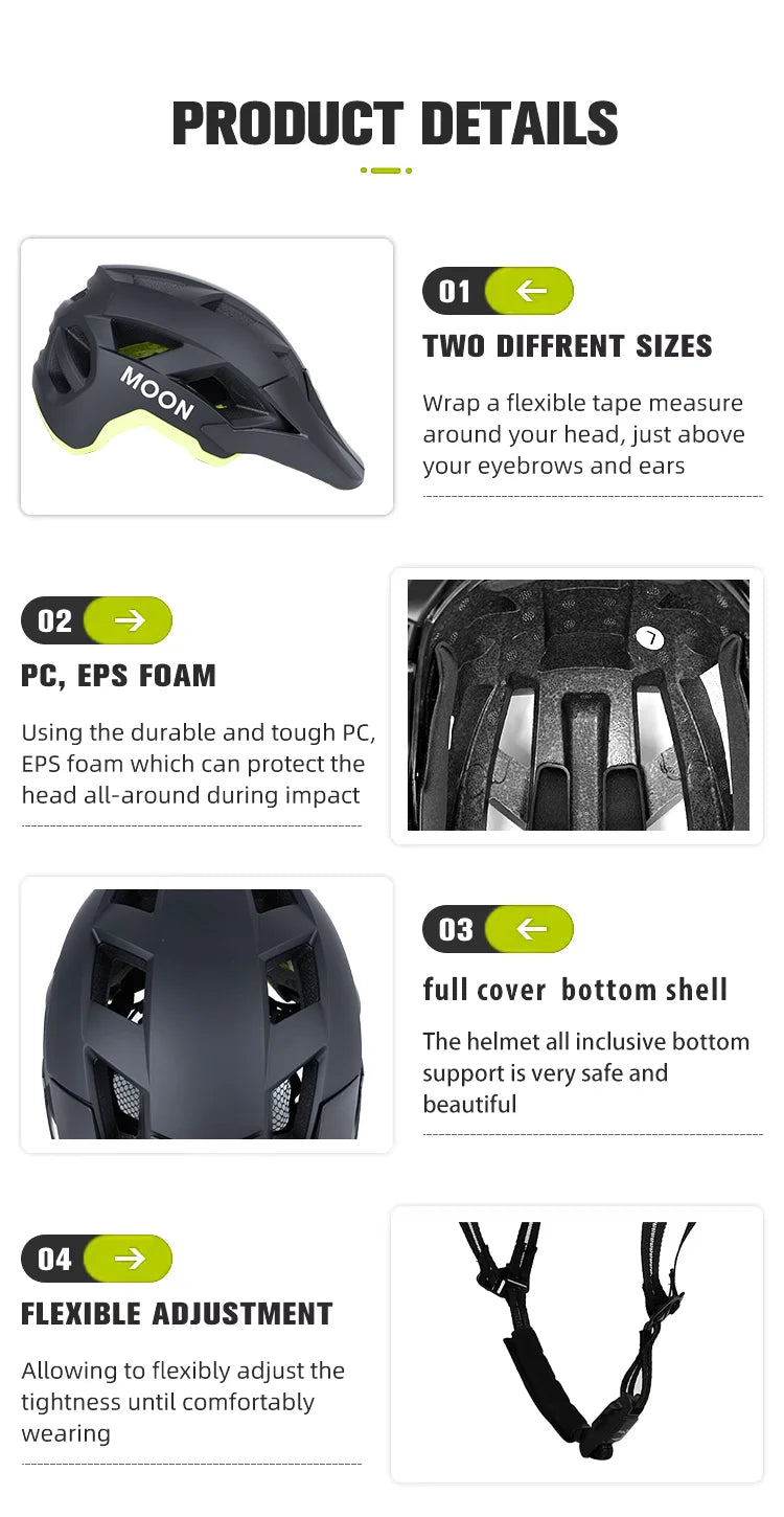 Adult Lightweight Cycling Helmet with Detachable Brim