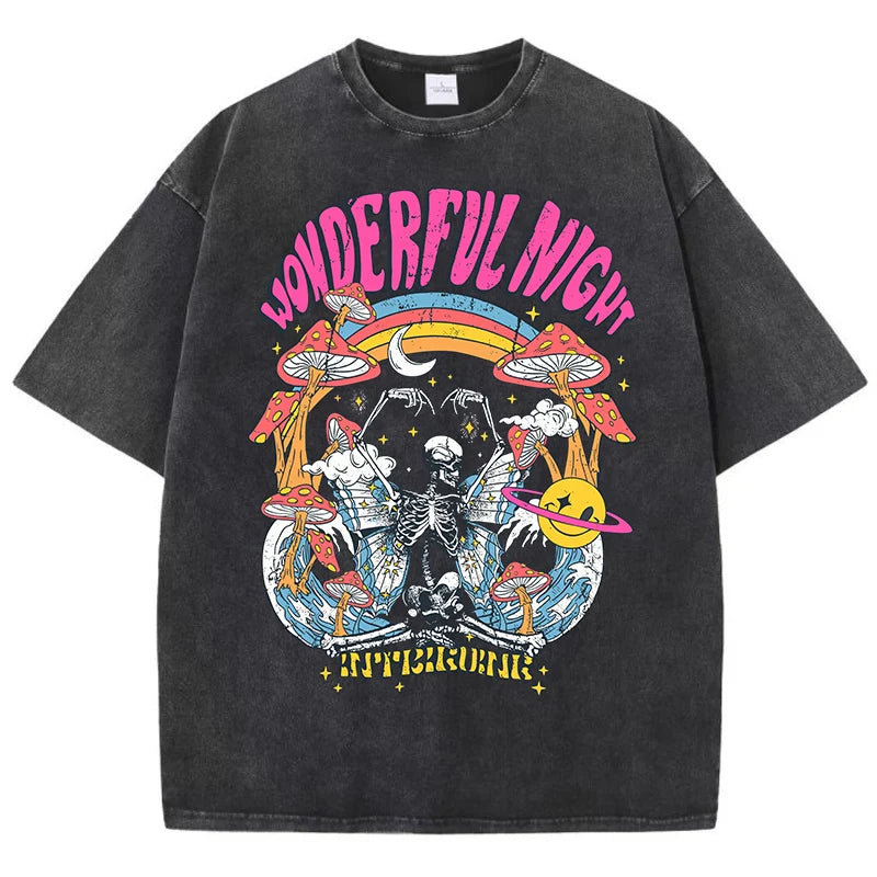 Women's Skeleton Butterfly Oversized T-Shirt