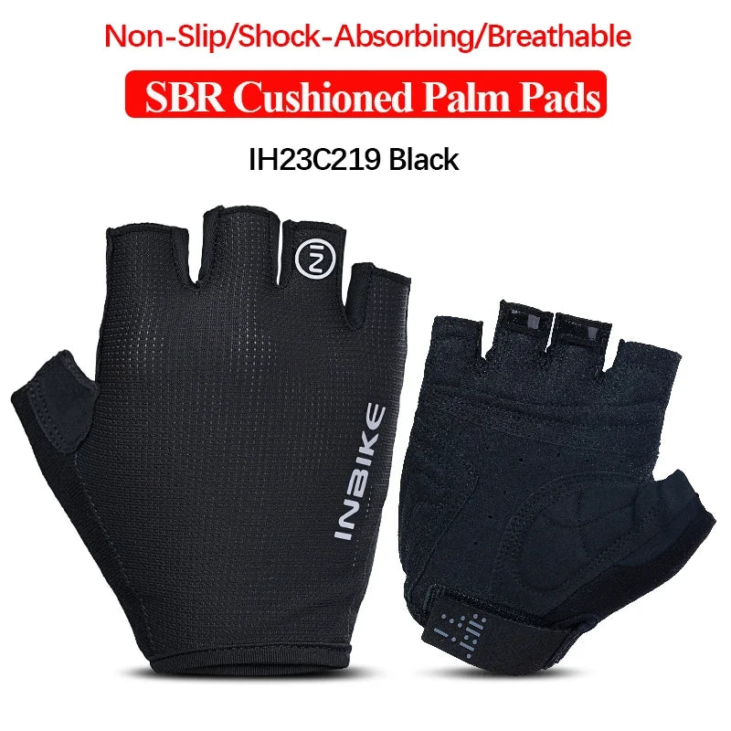 INBIKE Shock‑Absorbing Gel Pad Cycling Gloves