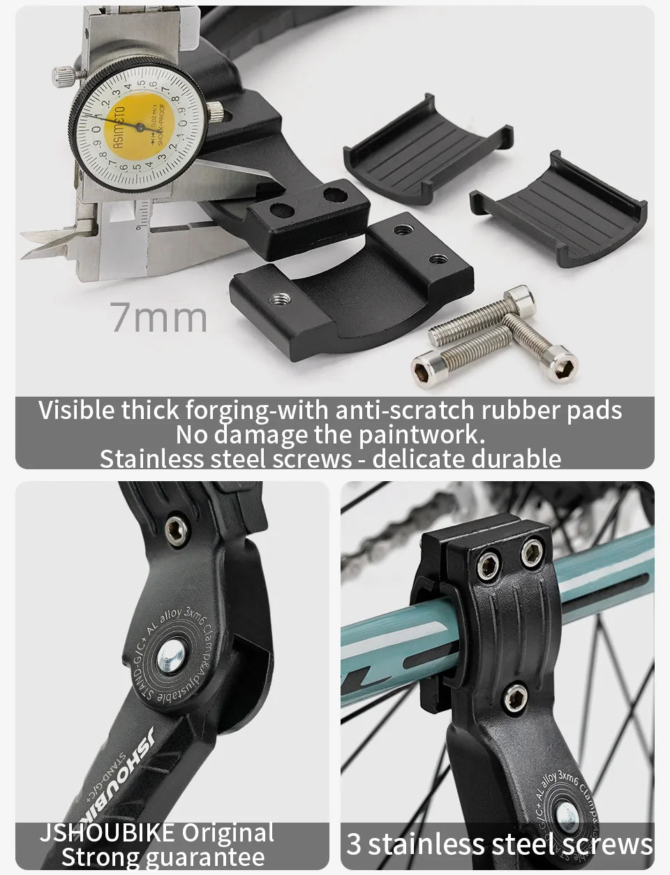 Bicycle Kickstand & E-Bike Side Stand