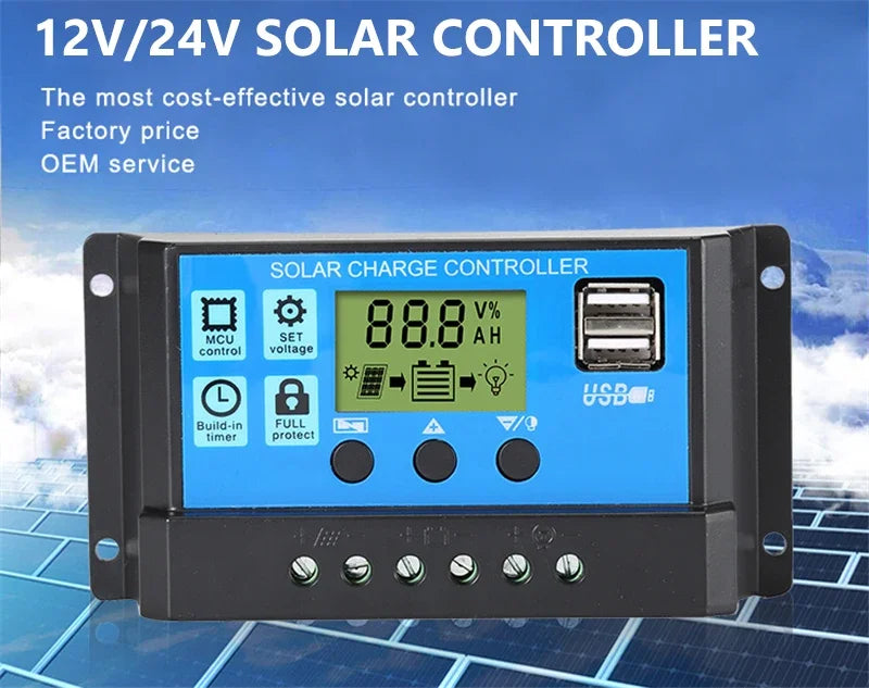 Solar Panel Kit – 12V Portable Power System