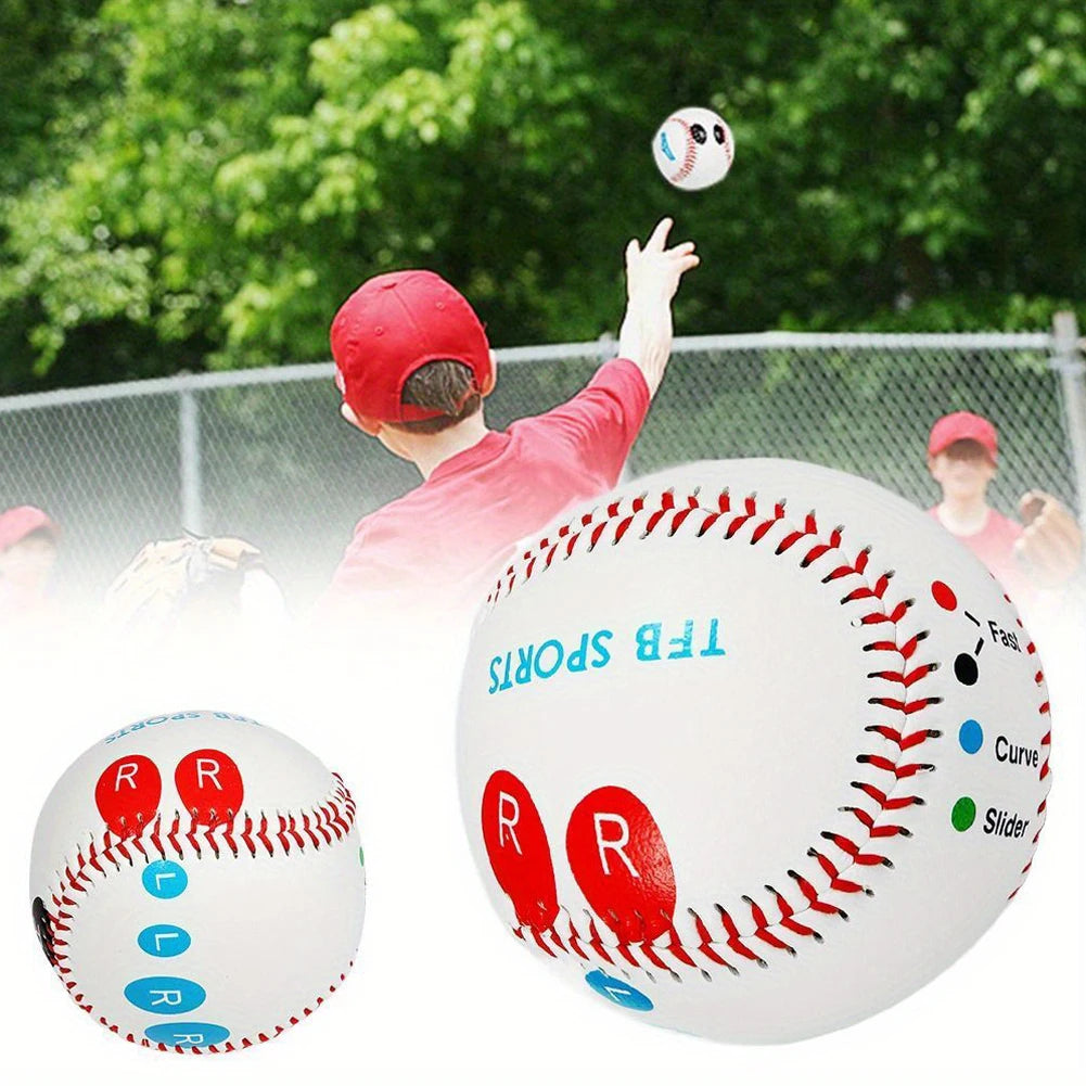 9" Training Baseball with Finger Placement Markers
