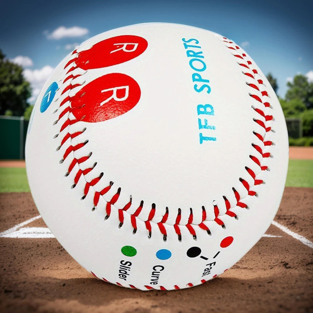 9" Training Baseball with Finger Placement Markers