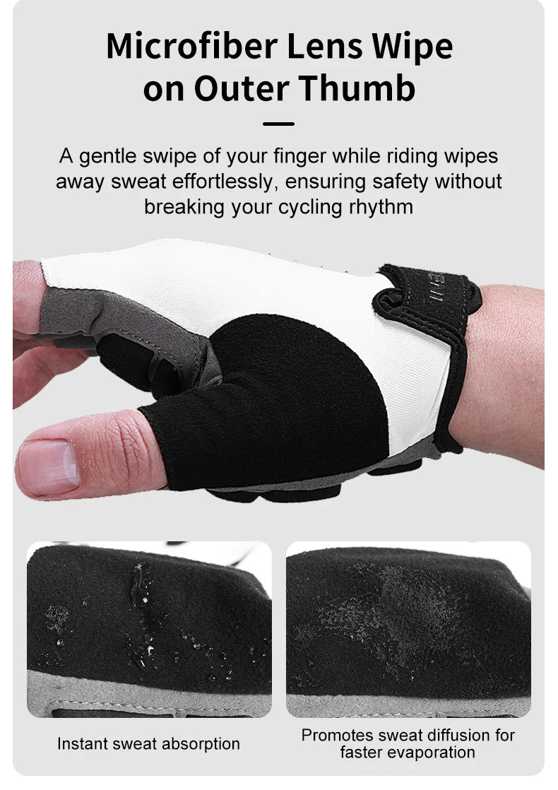 INBIKE Shock‑Absorbing Gel Pad Cycling Gloves