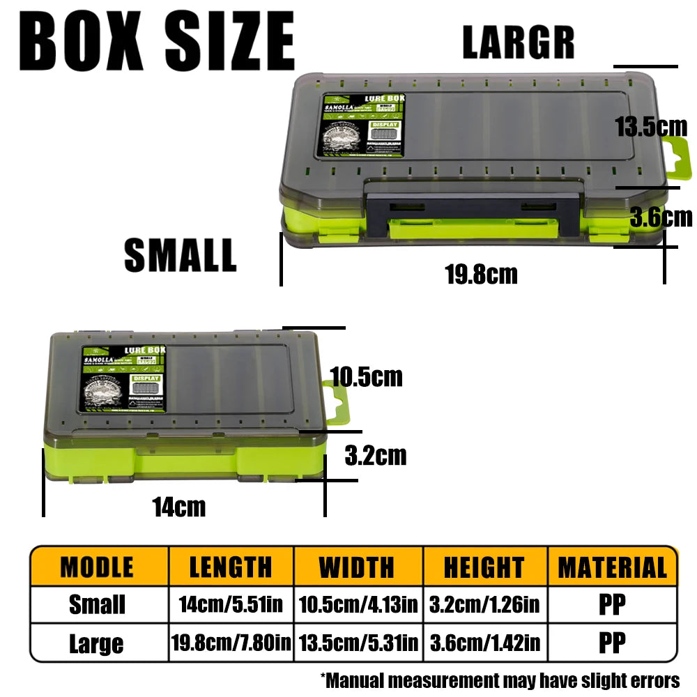 Double-Sided Fishing Tackle Box