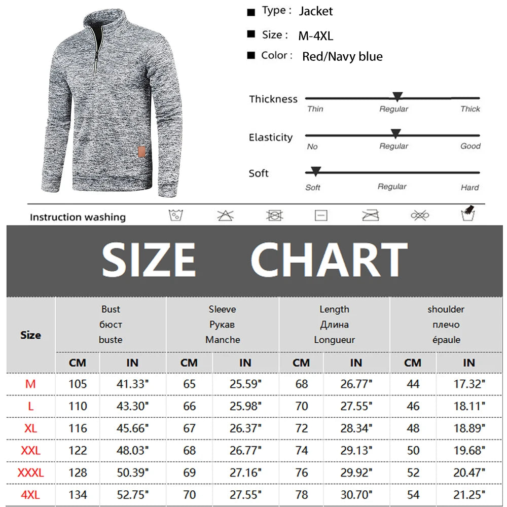 Men’s Half-Zip Pullover Sweatshirt