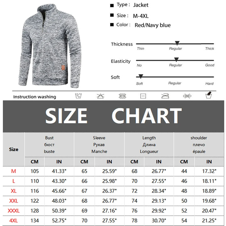 Men’s Half-Zip Pullover Sweatshirt