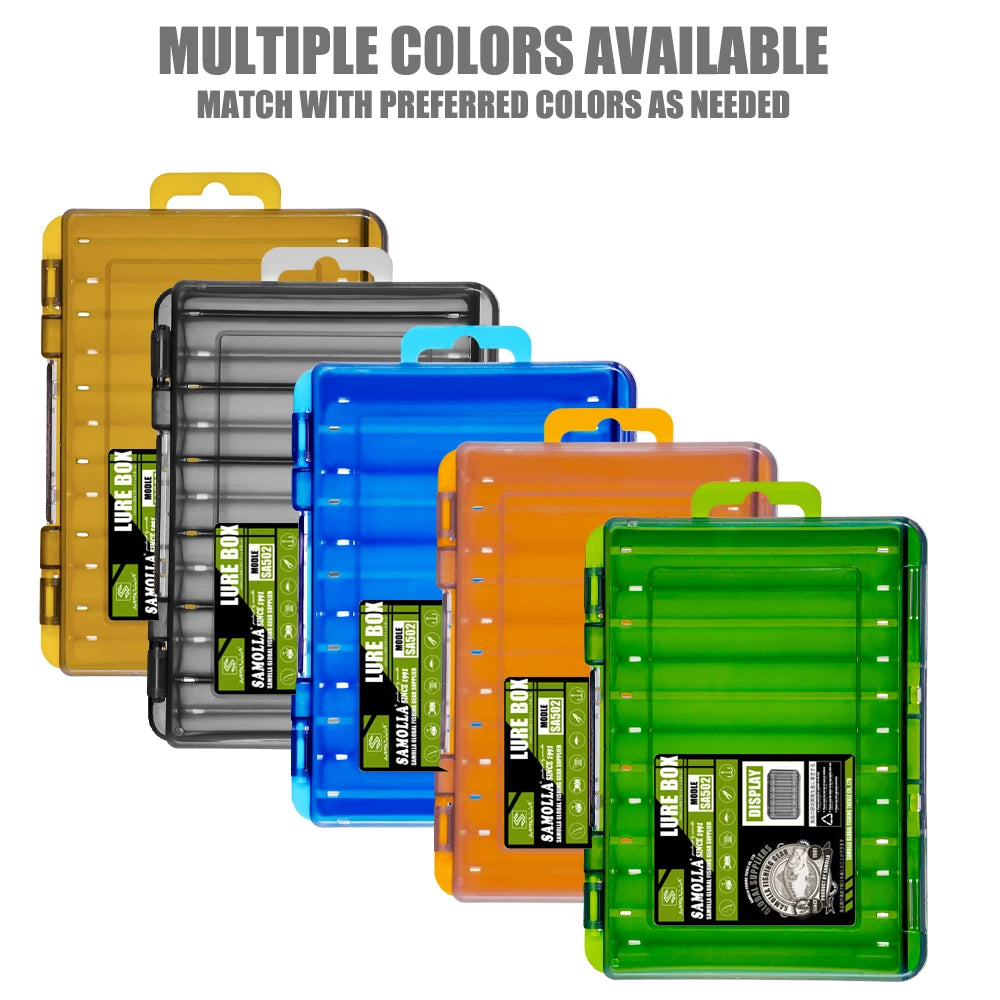 Double-Sided Fishing Tackle Box
