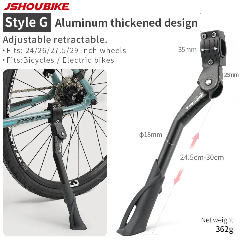 Bicycle Kickstand & E-Bike Side Stand