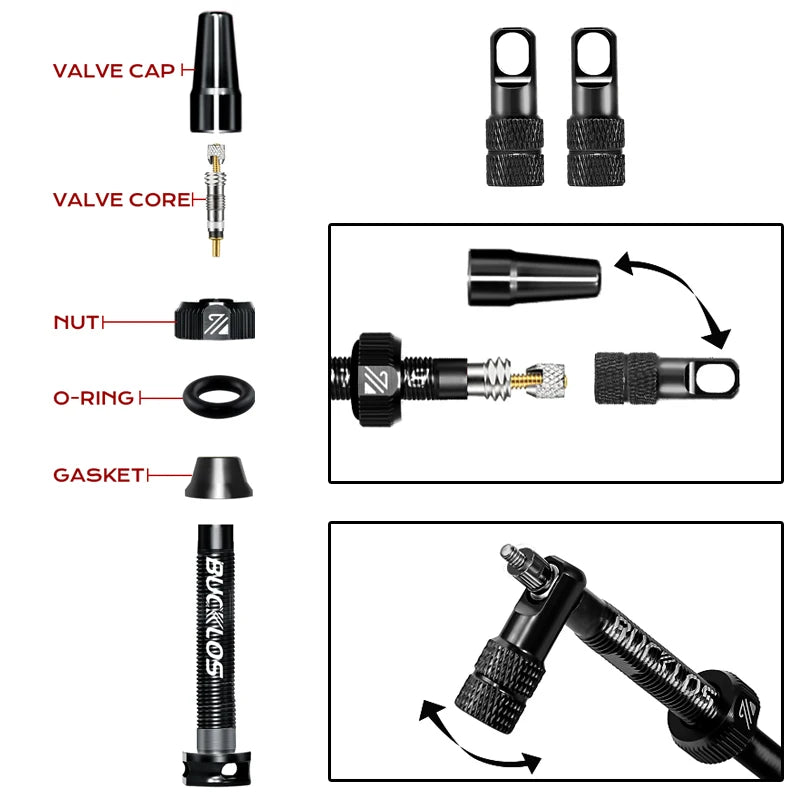 Tubeless Valves – Aluminum with Removable Core