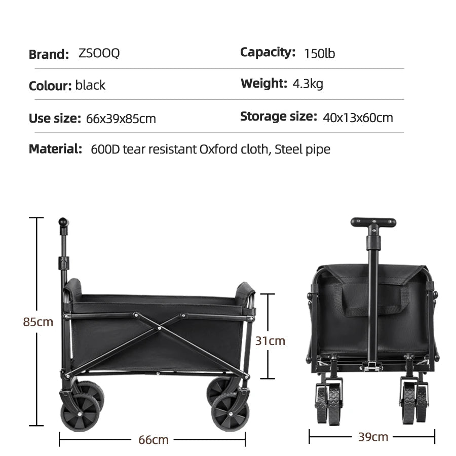Heavy-Duty Folding Utility Cart