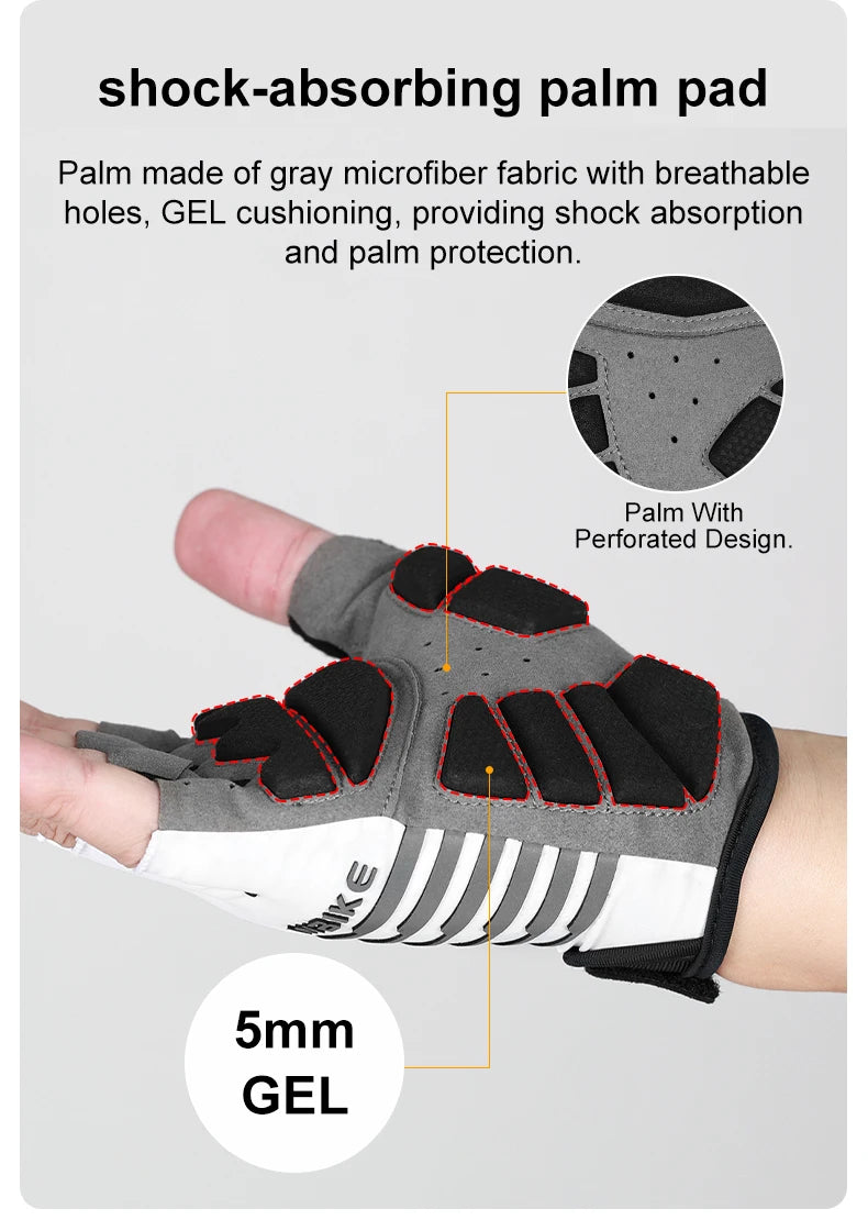 INBIKE Shock‑Absorbing Gel Pad Cycling Gloves