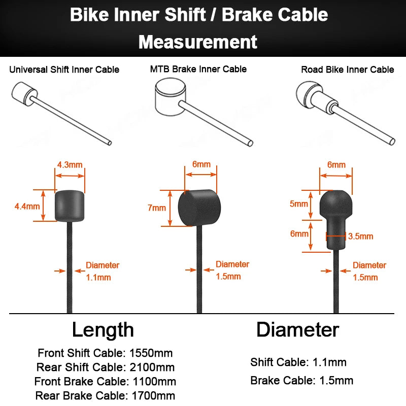 HEPPE Bike Shifter & Brake Cable Set