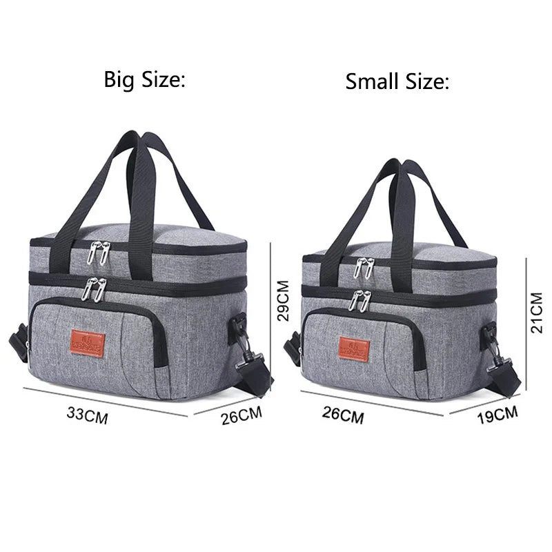 Insulated Lunch Box for Travel, Work, Picnic
