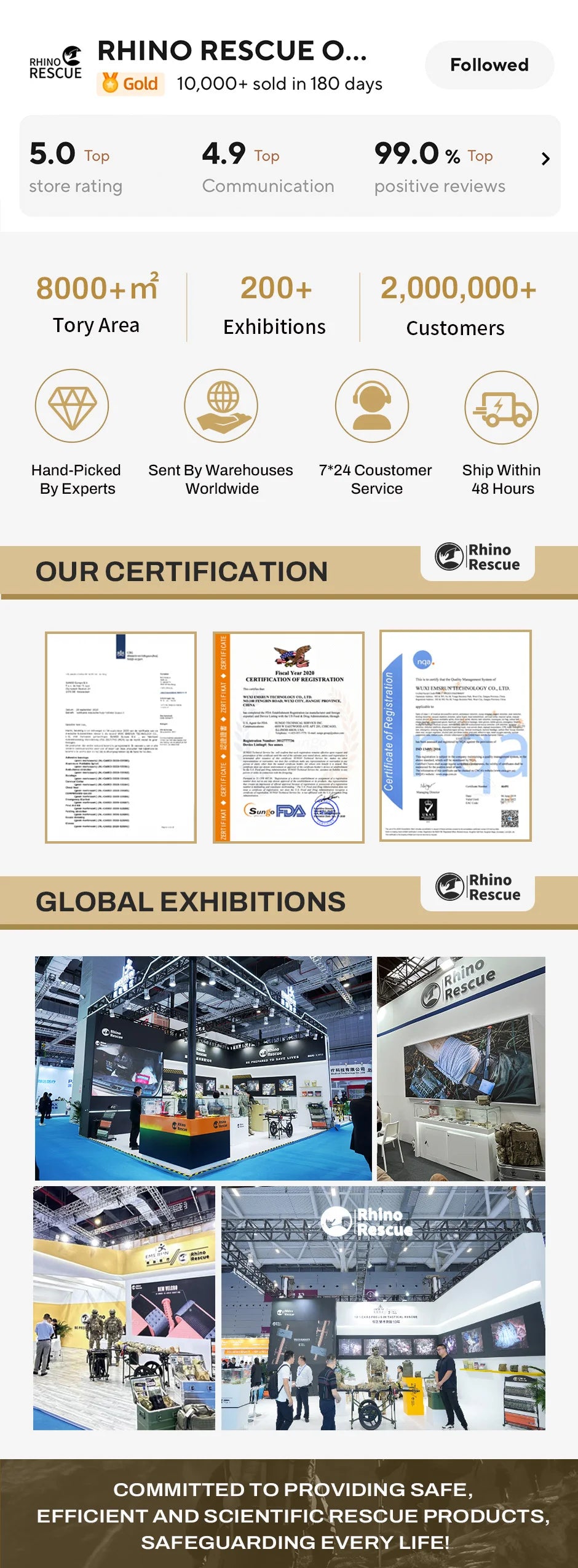 RHINO RESCUE 105PC Ultralight First Aid Kit