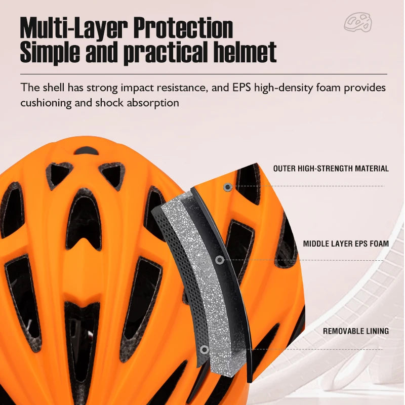 Lightweight Integrated Cycling Helmet with 20 Vent System