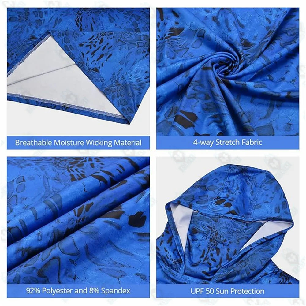 Men's UPF 50+ Fishing Hoodie Shirt