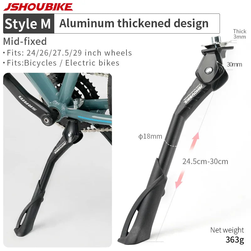 Bicycle Kickstand & E-Bike Side Stand