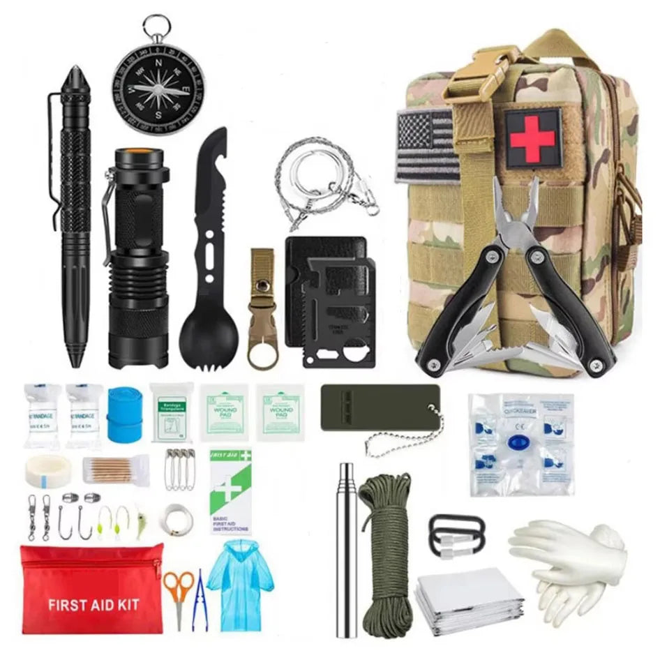 Survival First Aid Kit Molle Emergency Bag