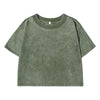 Women's Slim Fit Washed Cotton T-Shirt