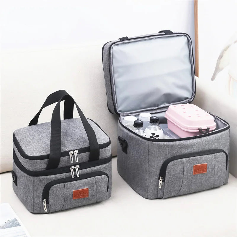 Insulated Lunch Box for Travel, Work, Picnic