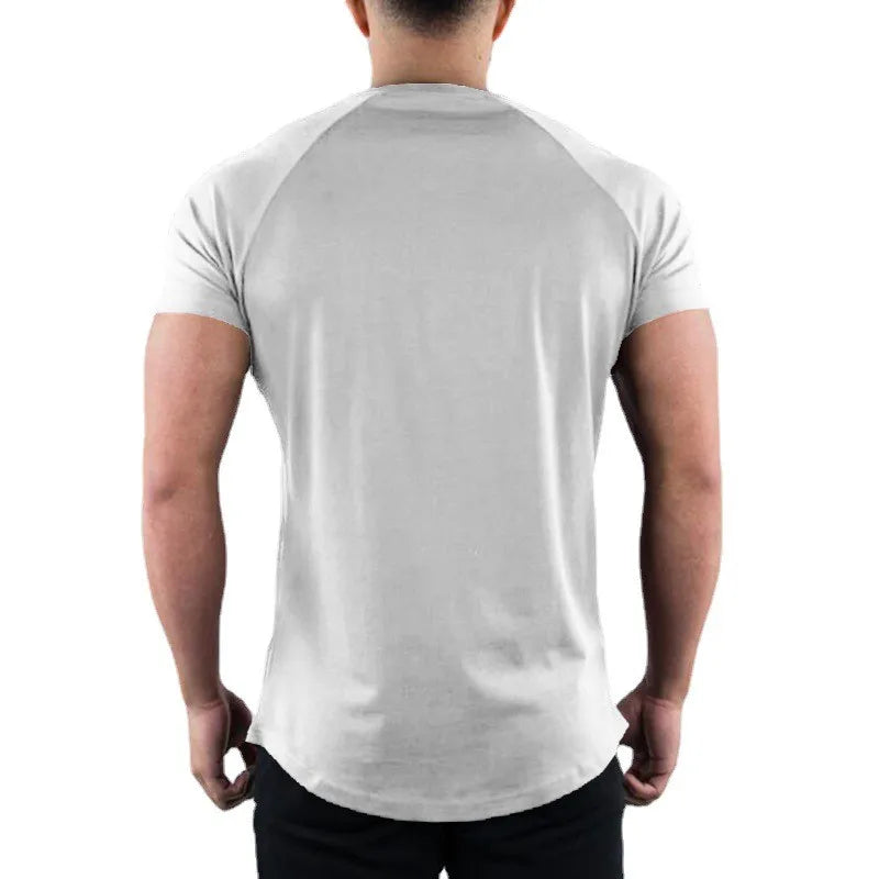 Men's Slim Fit Cotton Gym T-Shirt