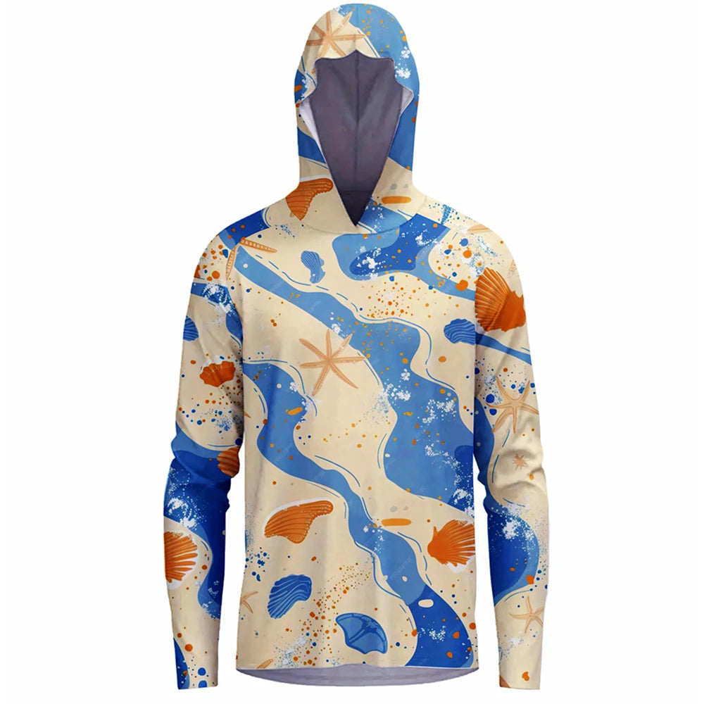 Men's UPF 50+ Fishing Hoodie Shirt