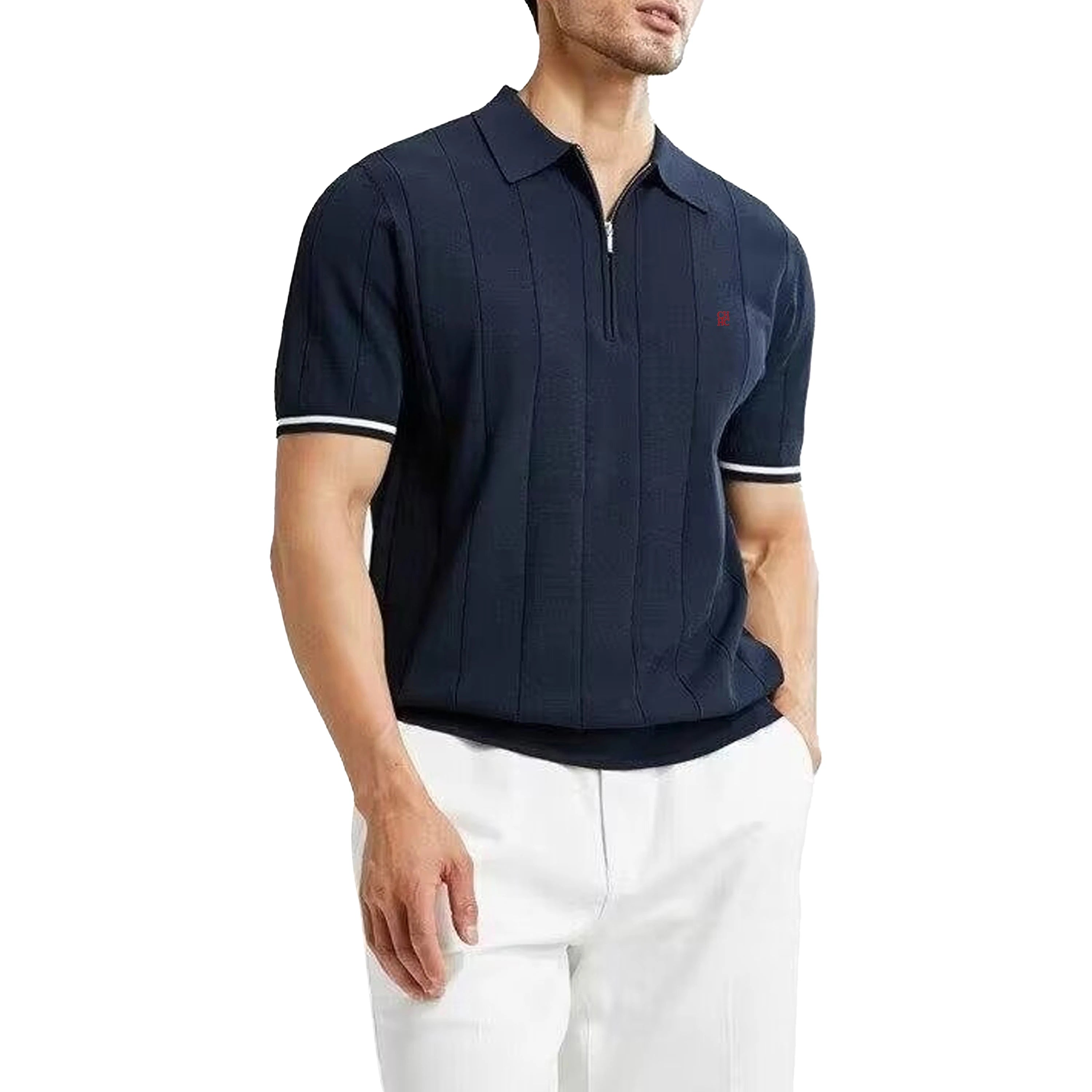 Polo Shirt – Men's Summer Textured Top