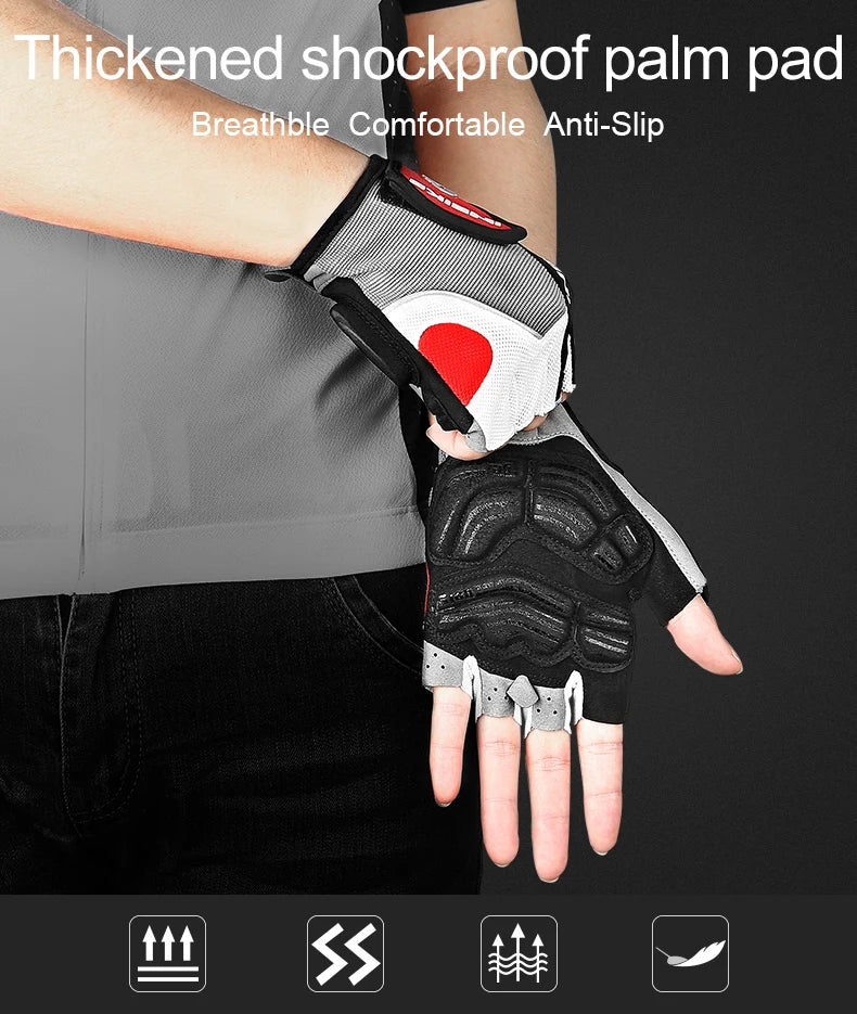 INBIKE Shock‑Absorbing Gel Pad Cycling Gloves