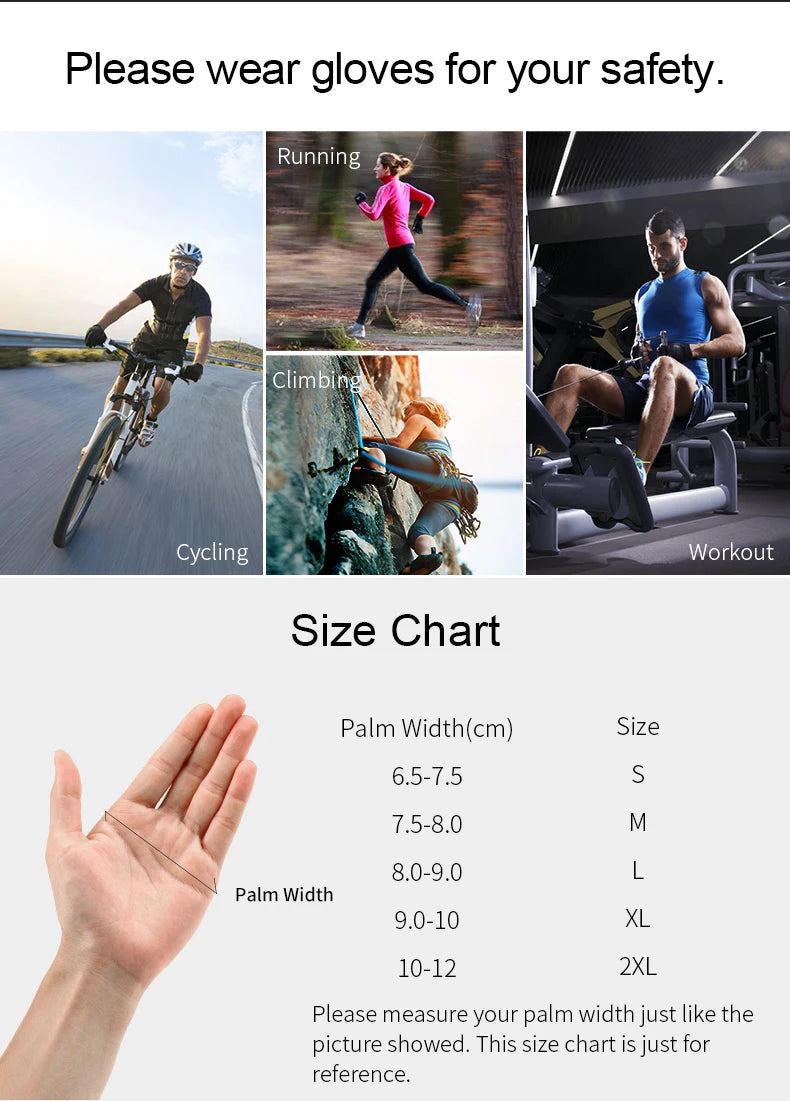 INBIKE Shock‑Absorbing Gel Pad Cycling Gloves