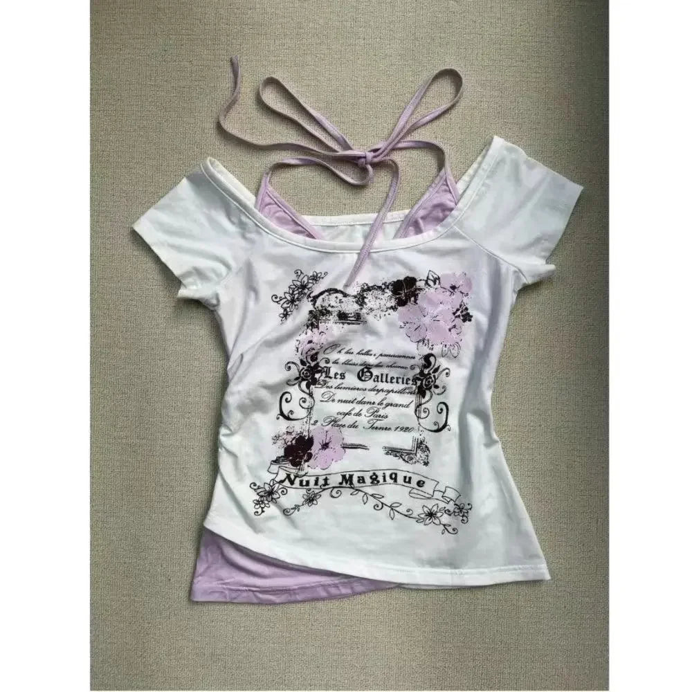 Subculture Y2K Punk Vintage T-Shirt for Women