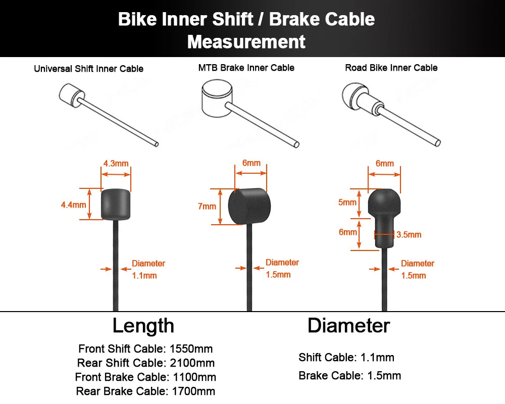 HEPPE Bike Shifter & Brake Cable Set