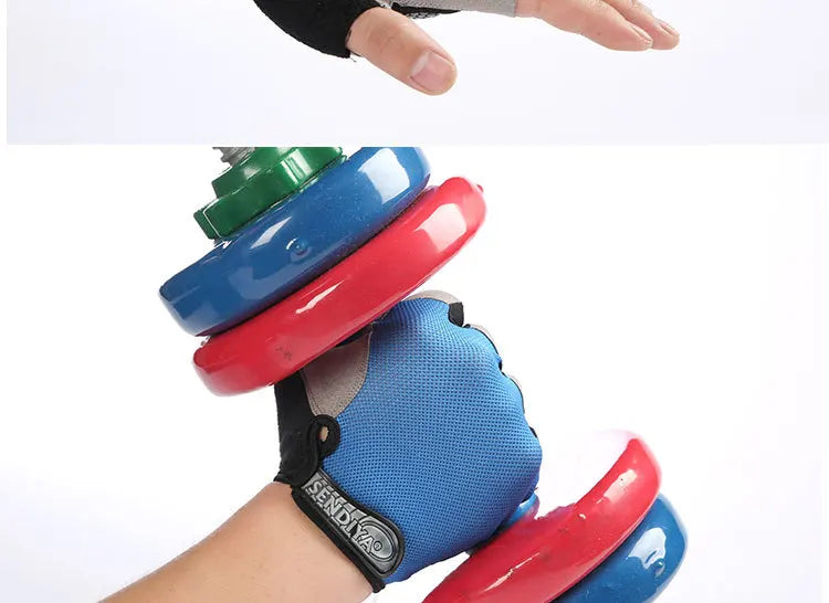 Unisex Fingerless Anti-Slip Breathable Cycling Gloves