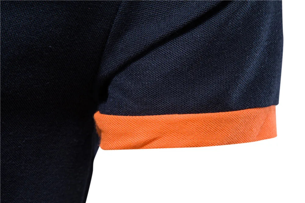 AIOPESON Men's Embroidered Cotton Polo Shirt